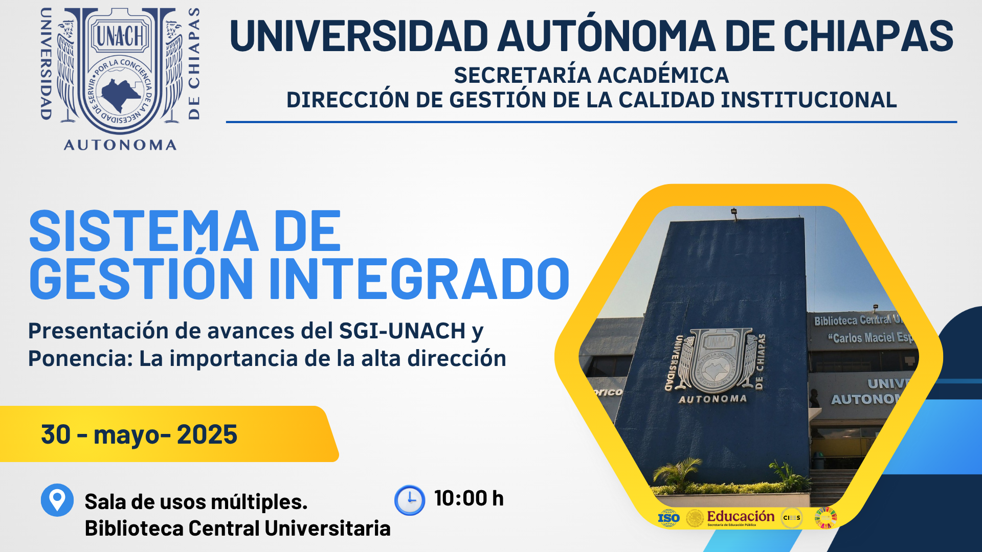 Avances SGI-UNACH
