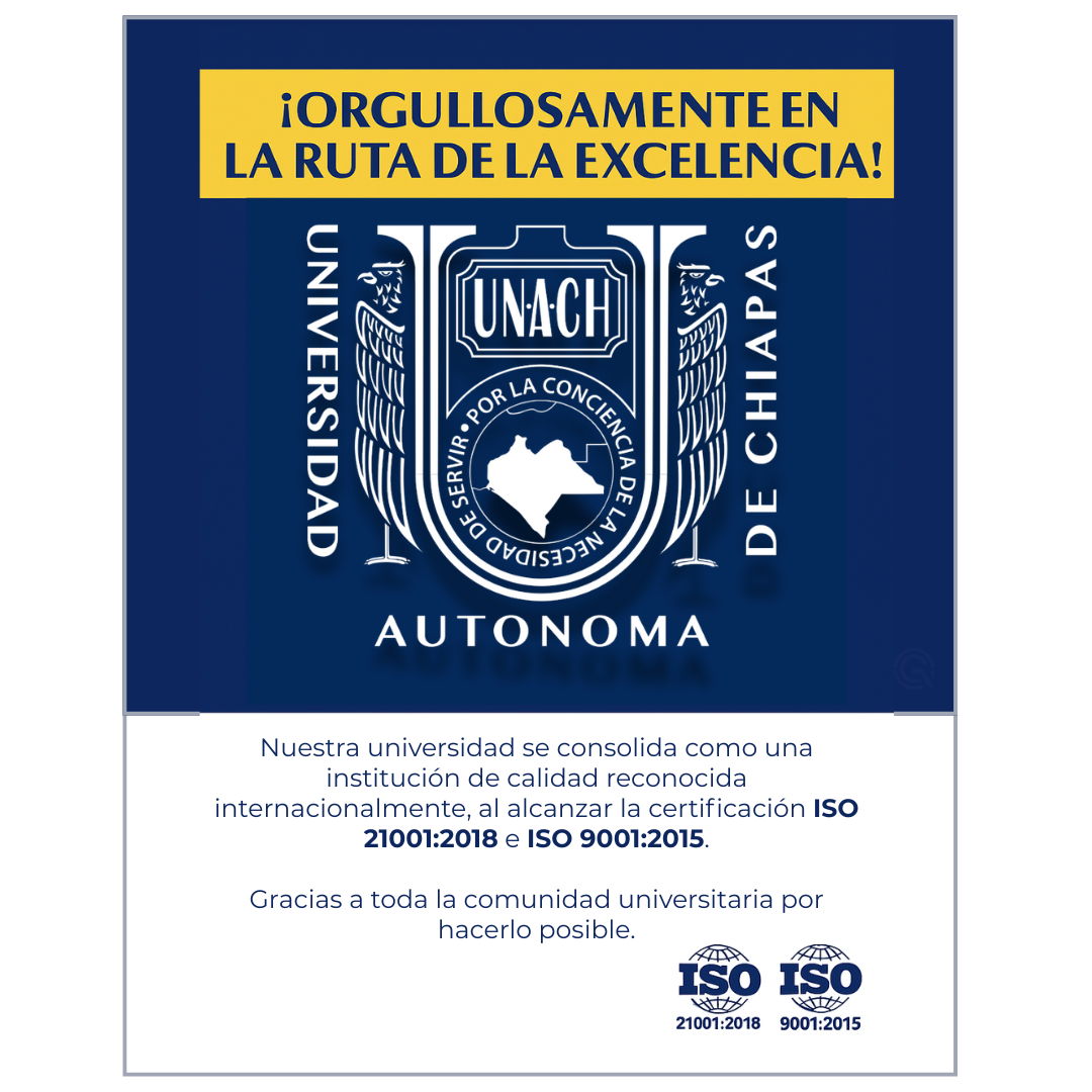 Entrega de certificados ISO al SGI-UNACH